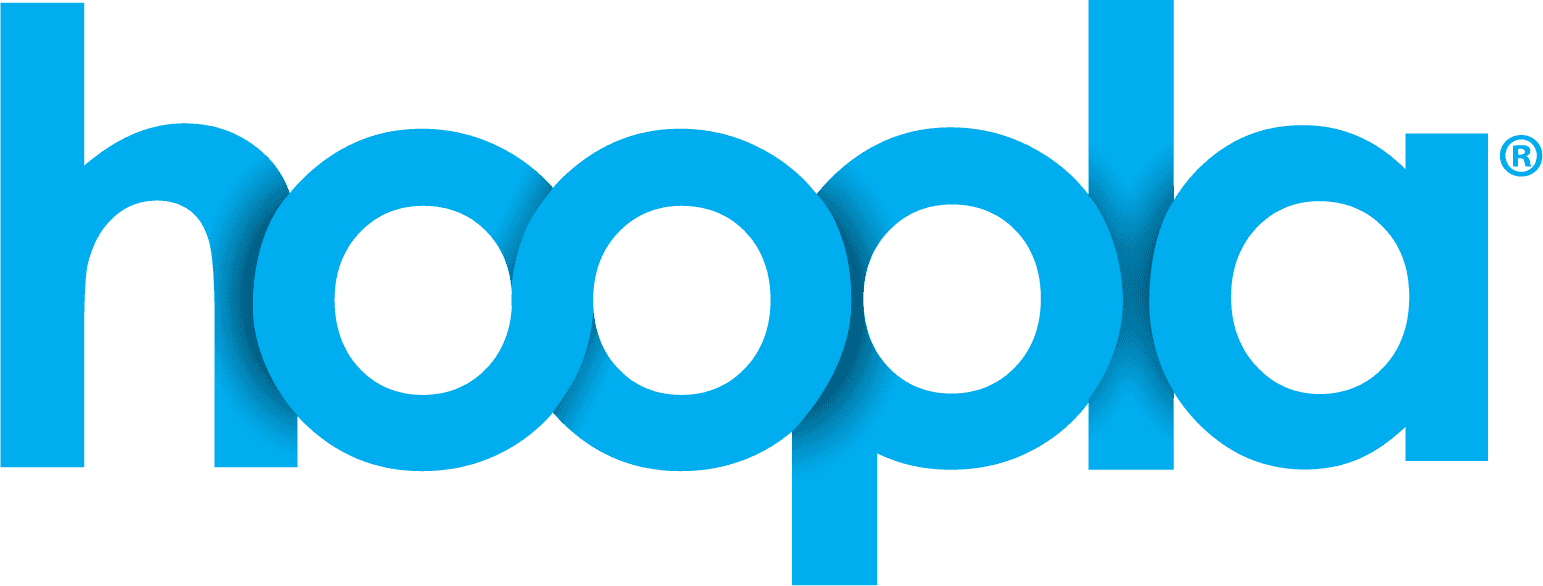 Hoopla Logo Blue Logo